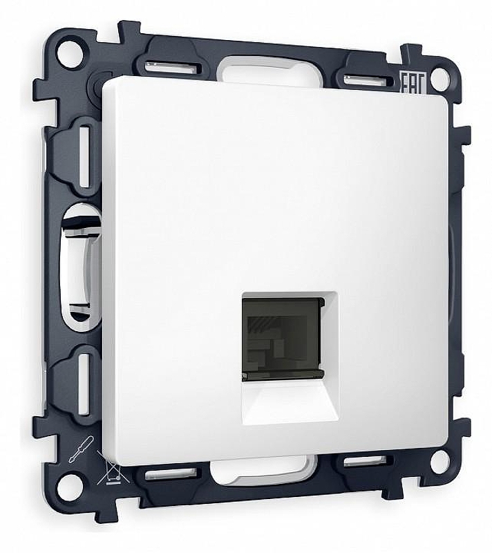 Розетка телефонная RJ-11 со шторкой, без рамки Ambrella Volt Quant MA132030 