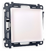 Выключатель проходной одноклавишный Ambrella Volt Quant MA201020 цвет Жемчужный, Белый