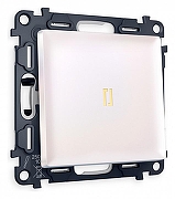 Выключатель проходной одноклавишный с подсветкой Ambrella Volt Quant MA202030 цвет Жемчужный, Белый