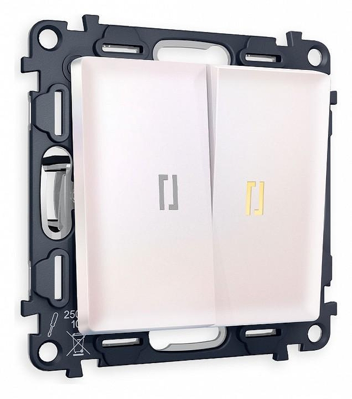 Выключатель проходной двухклавишный с подсветкой Ambrella Volt Quant MA204030 