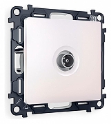 ТВ-розетка оконечная без рамки Ambrella Volt Quant MA213010 цвет Жемчужный, Белый