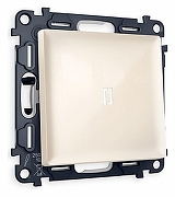 Выключатель одноклавишный с подсветкой без рамки Ambrella Volt Quant MA302015 цвет Бежевый