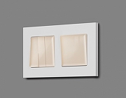 Выключатель трехклавишный без рамки Ambrella Volt Quant MA305010 цвет Бежевый-1