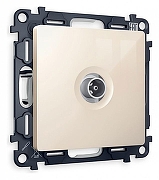 ТВ-розетка оконечная без рамки Ambrella Volt Quant MA313010 цвет Бежевый