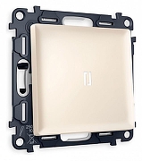 Выключатель одноклавишный с подсветкой без рамки Ambrella Volt Quant MA322015 цвет Бежевый