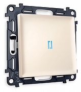 Выключатель одноклавишный с подсветкой без рамки Ambrella Volt Quant MA322020 цвет Бежевый