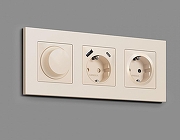 Диммер без рамки Ambrella Volt Quant MA325510 цвет Бежевый-1