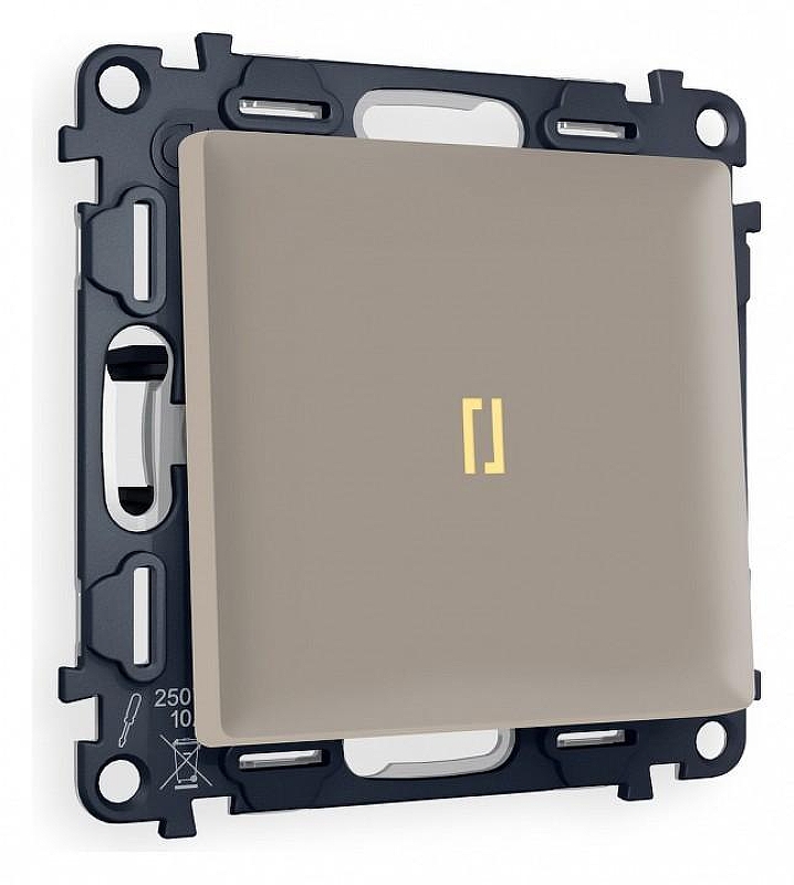 Выключатель проходной одноклавишный с подсветкой Ambrella Volt Quant MA362030 