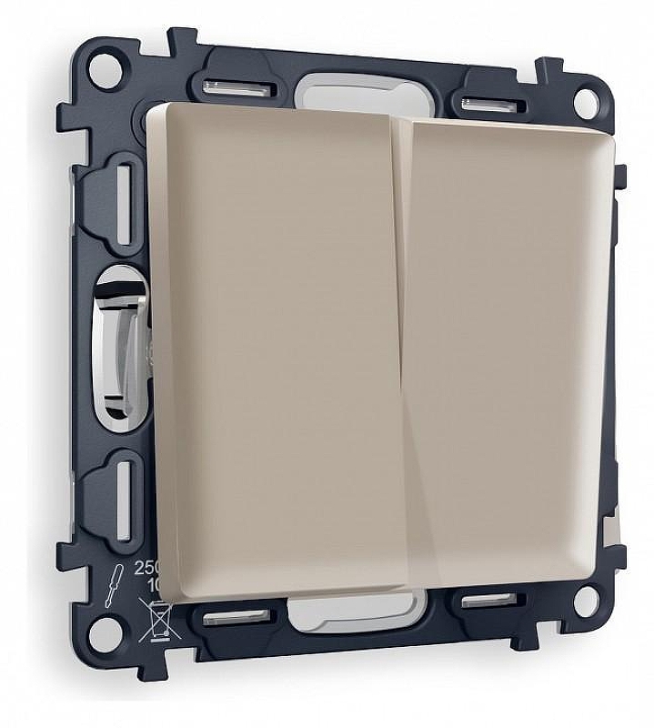 Выключатель двухклавишный без рамки Ambrella Volt Quant MA363010 