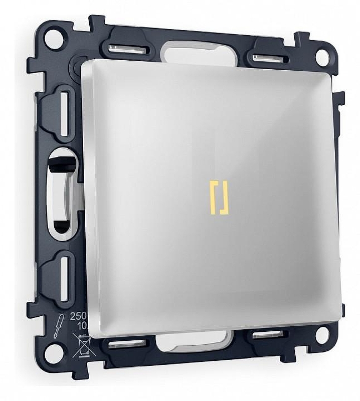 Выключатель одноклавишный с подсветкой без рамки Ambrella Volt Quant MA402010 