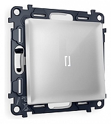 Выключатель проходной одноклавишный с подсветкой Ambrella Volt Quant MA402035 цвет Серебро
