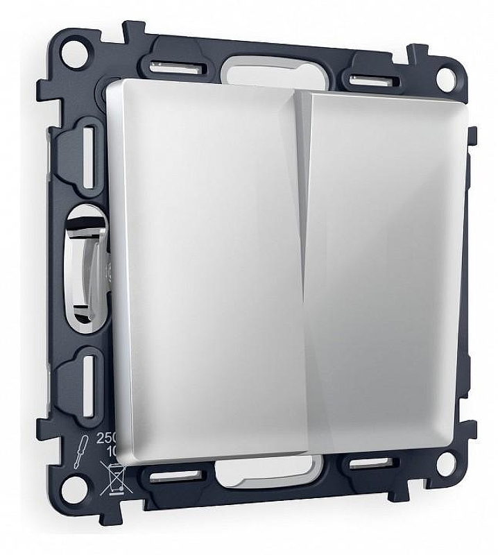 Выключатель двухклавишный без рамки Ambrella Volt Quant MA403010 