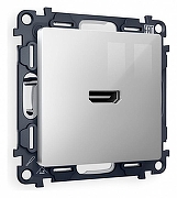 Розетка HDMI без рамки Ambrella Volt Quant MA414010 цвет Серебро