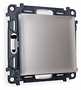 Выключатель проходной одноклавишный Ambrella Volt Quant MA501020 цвет Сталь