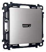 Розетка HDMI без рамки Ambrella Volt Quant MA514010 цвет Сталь