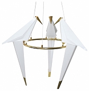 Люстра Moderli Birds V3071-3PL цвет плафона/подвески Белый, цвет арматуры Золото