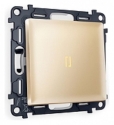 Выключатель проходной одноклавишный с подсветкой Ambrella Volt Quant MA602030 цвет Бежевый