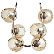 Подвесной светильник Vele Luce Astoria VL5004P61 цвет плафона/подвески Оранжевый, цвет арматуры Бежевый