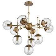 Люстра на штанге Vele Luce Modena VL5014P10 цвет плафона/подвески Прозрачный, цвет арматуры Золото