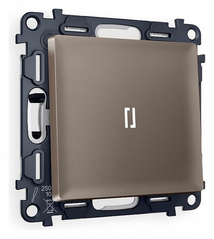 Выключатель одноклавишный с подсветкой без рамки Ambrella Volt Quant MA632015 