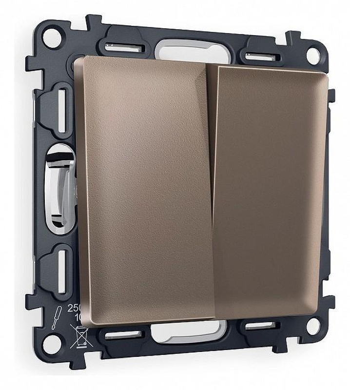 Выключатель двухклавишный без рамки Ambrella Volt Quant MA633020 