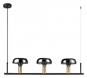 Подвесной светильник Vele Luce Olivia VL5642P03 цвет плафона/подвески Светло-серый, цвет арматуры Золото, Черный-1