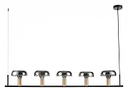 Подвесной светильник Vele Luce Olivia VL5642P05 цвет плафона/подвески Светло-серый, цвет арматуры Золото, Черный-1