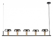 Подвесной светильник Vele Luce Olivia VL5642P05 цвет плафона/подвески Светло-серый, цвет арматуры Золото, Черный-2
