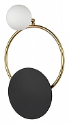 Бра Vele Luce Saturno VL5764W21 цвет плафона/подвески Белый, цвет арматуры Латунь, Черный