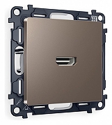 Розетка HDMI без рамки Ambrella Volt Quant MA644010 цвет Бронза