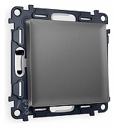 Выключатель перекрестный одноклавишный без рамки Ambrella Volt Quant MA651030 цвет Антрацит