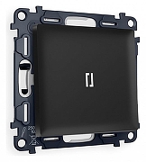 Выключатель одноклавишный с подсветкой без рамки Ambrella Volt Quant MA802015 цвет Черный