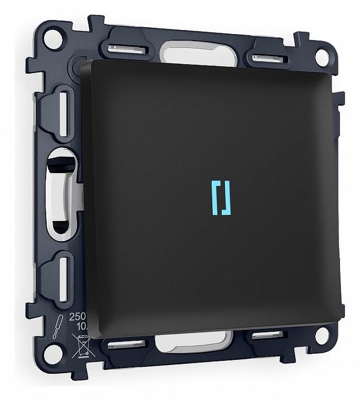 Выключатель одноклавишный с подсветкой без рамки Ambrella Volt Quant MA802020 