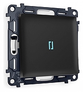 Выключатель проходной одноклавишный с подсветкой Ambrella Volt Quant MA802040 цвет Черный