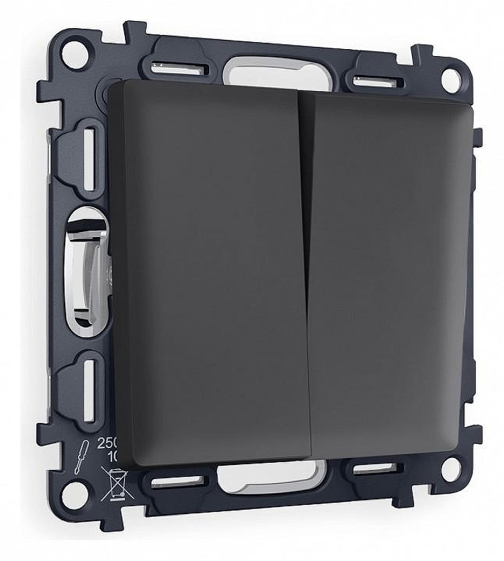 Выключатель двухклавишный без рамки Ambrella Volt Quant MA903010 