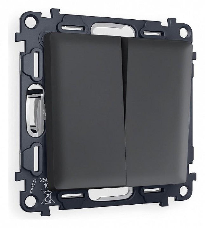 Выключатель проходной двухклавишный Ambrella Volt Quant MA903020 