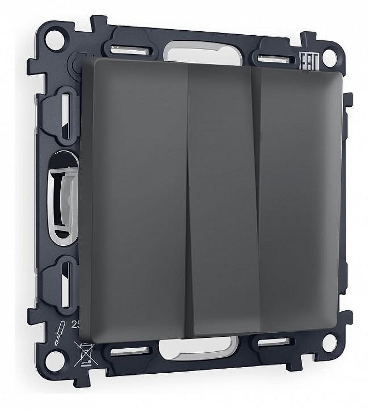 Выключатель трехклавишный без рамки Ambrella Volt Quant MA905010 