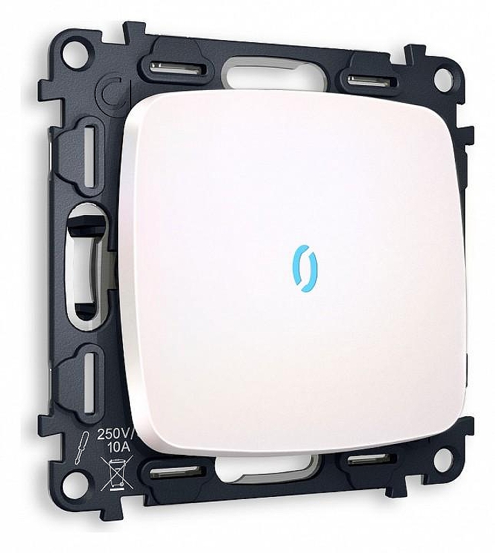 Выключатель проходной одноклавишный с подсветкой без рамки Ambrella Volt Quant MO202040 