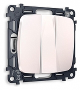 Выключатель трехклавишный без рамки Ambrella Volt Quant MO205010 цвет Жемчужный, Белый