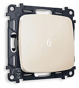 Выключатель проходной одноклавишный с подсветкой без рамки Ambrella Volt Quant MO302035 цвет Бежевый