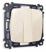 Выключатель трехклавишный без рамки Ambrella Volt Quant MO305010 цвет Бежевый