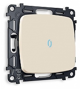 Выключатель одноклавишный с подсветкой без рамки Ambrella Volt Quant MO322020 цвет Бежевый