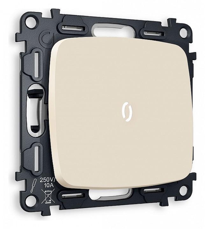 Выключатель проходной одноклавишный с подсветкой без рамки Ambrella Volt Quant MO322035 