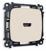 Розетка HDMI без рамки Ambrella Volt Quant MO334010 цвет бежевый
