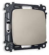 Выключатель перекрестный одноклавишный без рамки Ambrella Volt Quant MO361030 цвет Бежевый, Серый