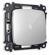 Выключатель одноклавишный с подсветкой без рамки Ambrella Volt Quant MO402015 цвет Серебро