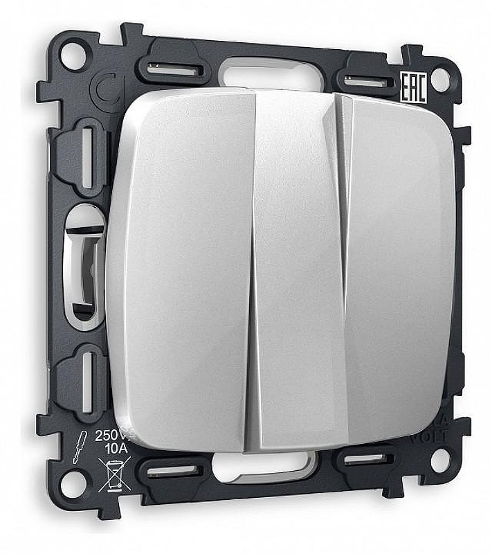 Выключатель трехклавишный без рамки Ambrella Volt Quant MO405010 