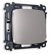 Выключатель проходной одноклавишный без рамки Ambrella Volt Quant MO501020 цвет Сталь