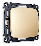 Выключатель проходной одноклавишный без рамки Ambrella Volt Quant MO601020 цвет Бежевый