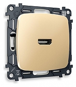 Розетка HDMI без рамки Ambrella Volt Quant MO614010 цвет Бежевый